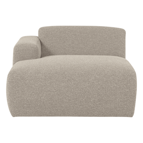 WOOOD chaise longue bank links Mojo Base - Bouclé - Beige - 74x112x162