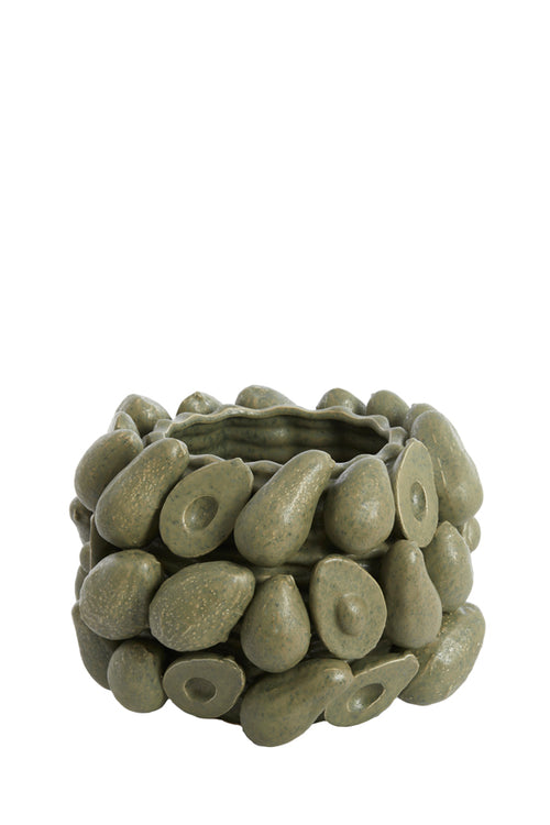 Light & Living vaas AVOCADO - Ø31.5x23cm - groen