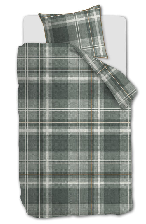 Rivièra Maison Dekbedovertrek Tartan Check - 140 x 200/220 cm - Groen