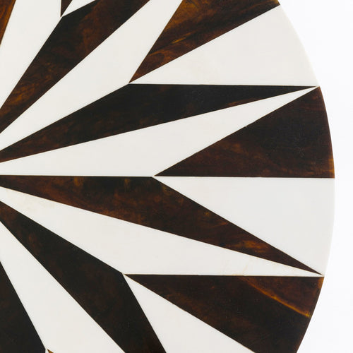 Kare Design Bijzettafel Domero Star bruin wit 40cm