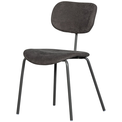 WOOOD eetkamerstoelen Link - Polyester - Bruin/Grijs - Set van 2 - vtwonen shop