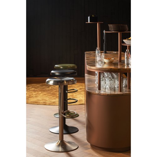 WOOOD barkruk Isaac - Metaal - Zwart - 81x39x39 - vtwonen shop