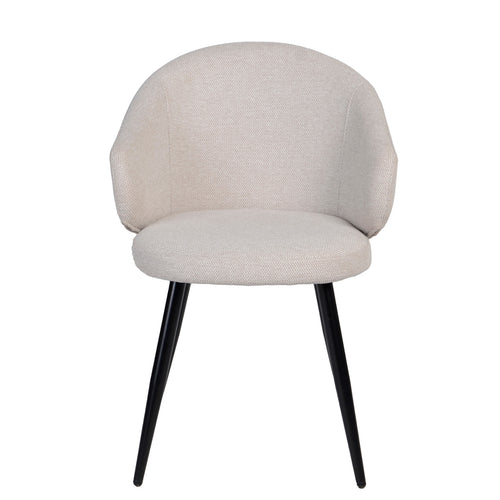 Giga Meubel Eetkamerstoel Marit - Stof - Beige - Set van 2 - vtwonen shop