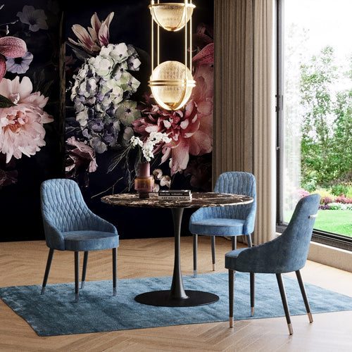 Kare Design Tafelblad Schickeria marmerprint zwart - vtwonen shop