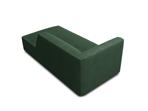 Micadoni rechter chaise longue Ruby structurele stof, groente - 180x93x69cm