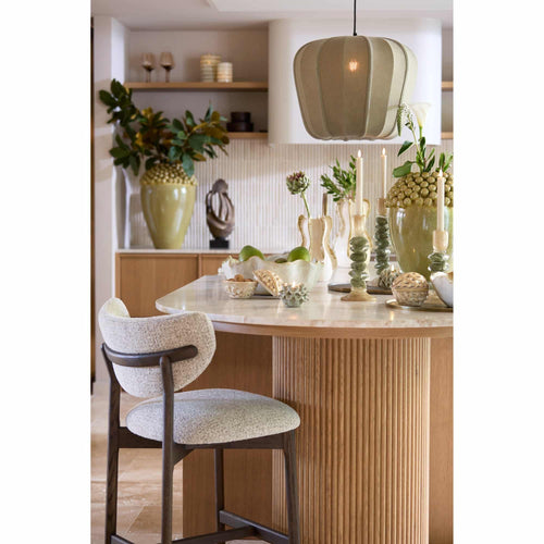 Light & Living vaas Lovro - groen - Ø32cm