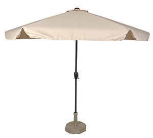 Lesli Living push-up parasol Gemini - beige - Ø300cm