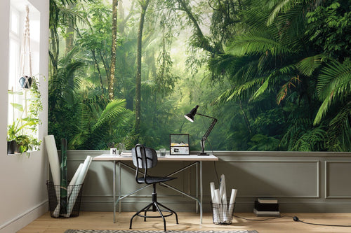 Sanders & Sanders fotobehang jungle groen - 500 x 250 cm - 612393