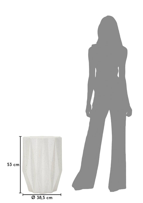 Mauro Ferretti bijzettafel - Ø 40x53 cm - wit