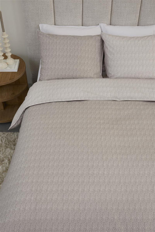 Riviera Maison dekbedovertrek Twisted - 200x200/220 cm - zand