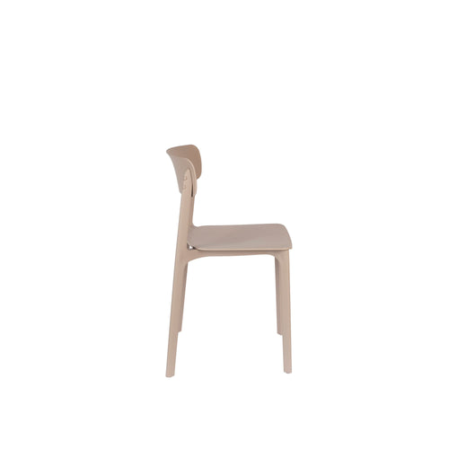 Housecraft Living Clive Tuinstoel/ Eetkamerstoelen Lichtbruin - Set van 4
