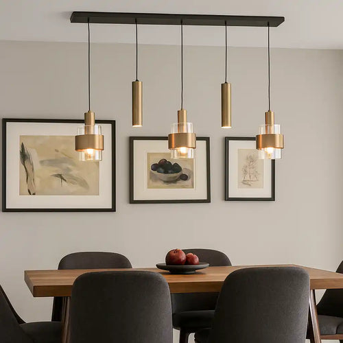 Highlight hanglamp Marrone - 5 lichts - 120  x 160   cm - brons