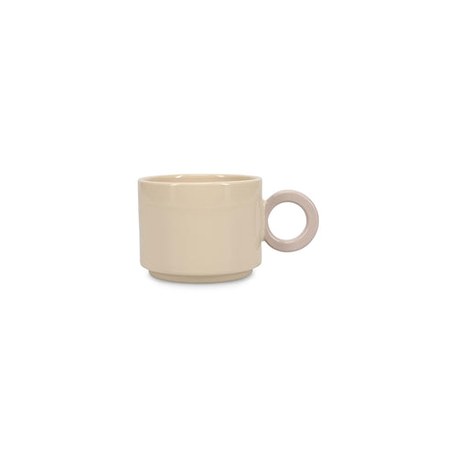 Ona - Beker 28cl beige/grijs Lou - vtwonen shop