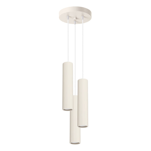 Sollux Lighting Hanglamp KARBON 3P beige - 19,5x19,5x108cm
