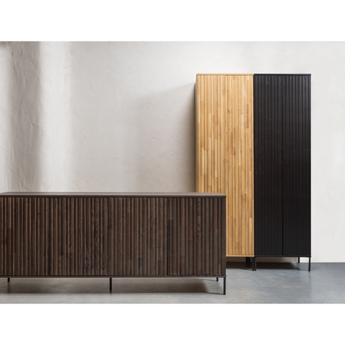 WOOOD dressoir New Gravure - Essen - Espresso - 85x200x44 - vtwonen shop