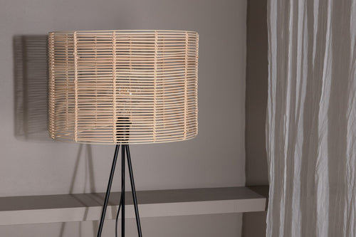 Rebellenclub Vloerlamp Noor - Naturel Rattan - vtwonen shop