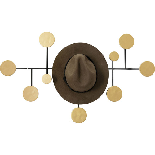 Kare Design Wand kapstok Art Circles 79cm goud - vtwonen shop