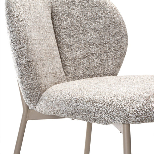 Calicosy - Set van 2 Stoelen AMBRE - Beige 60x48x80 cm