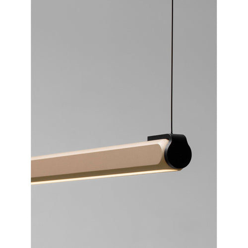 Nova Luce LIOS Hanglamp voor in de stijl van een bar, champagne goud, mat zwart, Triac dimbare LED, 28W, 723lm, 3000K