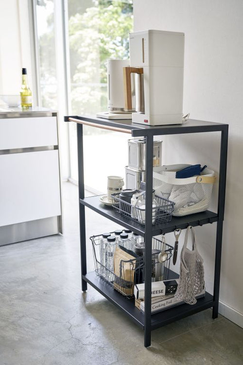 Yamazaki Opbergrek - 3 niveaus - Tower - Zwart