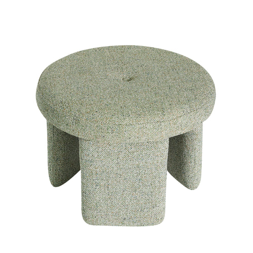Hübsch poef Rocco - polyester - ø54xh41cm