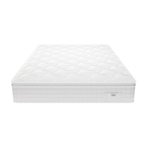 Sia Home - Matras HYBRIDE PREMIUM CLOUD - traagschuim. latex & pocketveren wit 90cm