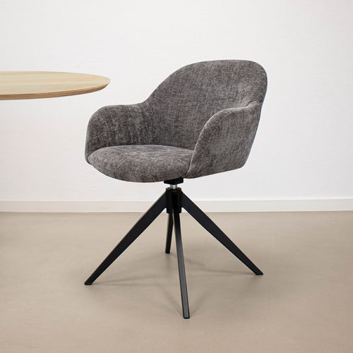 Kick draaistoel Matt - Donkergrijs - vtwonen shop