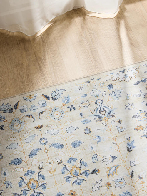 benuta wasbaar vloerkleed George - beige - 140x200 cm