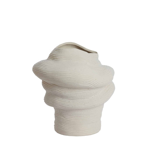 Light & Living vaas Luzz - wit - 33.5x32x34cm