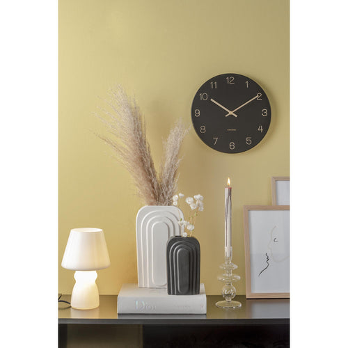 Karlsson wandklok Charm - zwart - Ø30cm