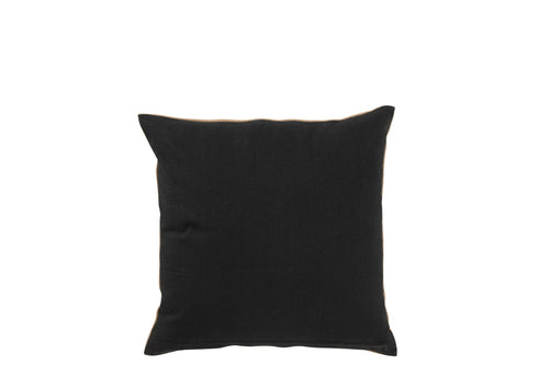 J-Line kussen Olifant - textiel - naturel/zwart - small