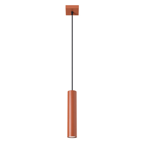 Sollux Lighting Hanglamp LAGOS 1 rood oker - 8x8x118cm