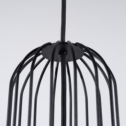 Sollux Lighting Hanglamp BRINA 3P zwart - 34x34x115cm