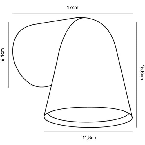 Nordlux buitenlamp Front - 1 lichts - 17  x 15.6   cm - zwart - vtwonen shop