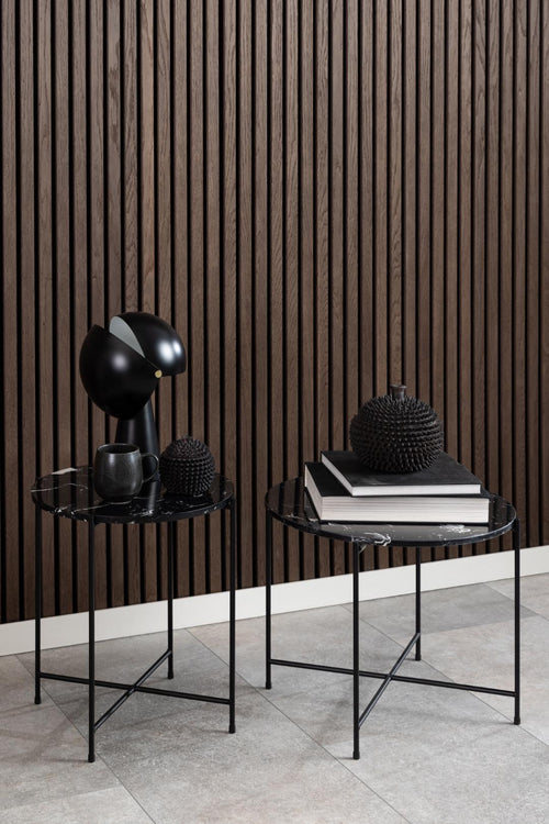 Rebellenclub Bijzettafel Romo - Ø52 cm - zwart - vtwonen shop