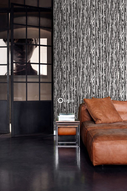 Origin Wallcoverings behang strepen zwart wit - 53 cm x 10,05 m - 347220 - vtwonen shop