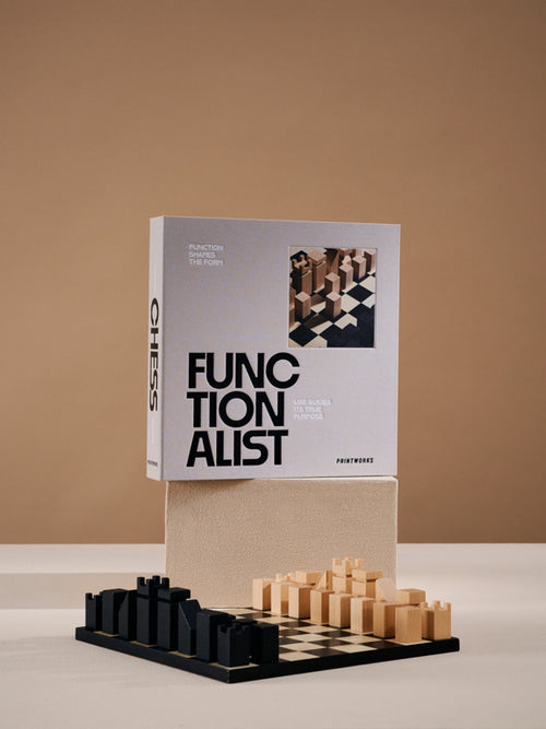 Printworks Spel - Chess Wood - The Functionalist