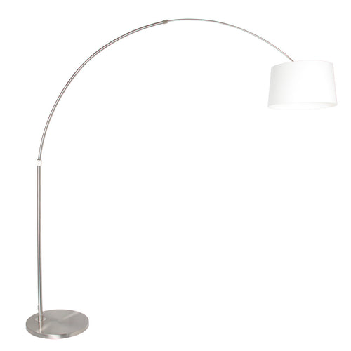 Steinhauer vloerlamp booglamp - 1 lichts - 190x 230 cm - mat chroom wit - vtwonen shop