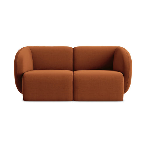 LaMiaSofa Tweezits modulaire bank Cervo - velours - terracotta - 174x94x75