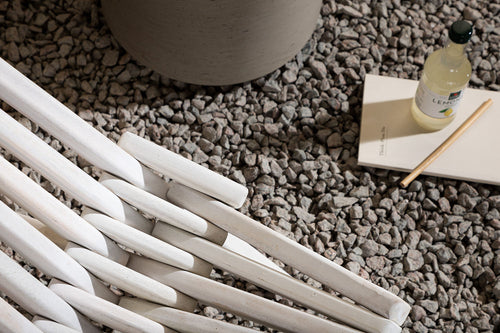 Rebellenclub Loungestoel Mossy - Wit - vtwonen shop