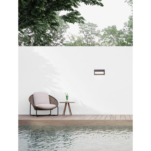 Merano Clovis 29cm Outdoor Moderne Wandlamp Sandy Zwart Aluminium LED 18W 2132Lm 3000K IP65