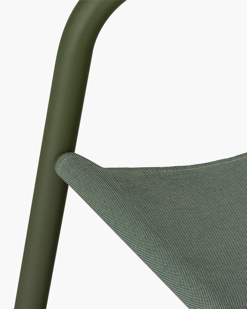 noo.ma Nokk Armchair - Outdoor loungestoel, forest green, stalen frame