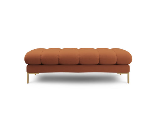 Cosmopolitan Design Bank Bali 2-zits, structurele stof, baksteen - 62x133x40cm