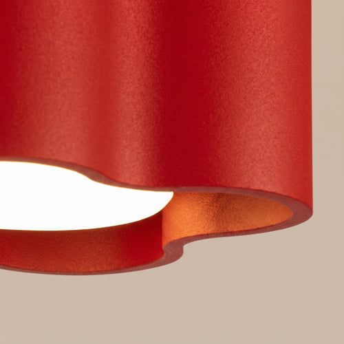 Sollux Lighting Plafondlamp OVIO 1 rood Gx53 - 12x12x6cm