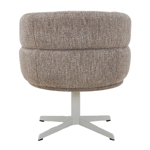 DÉJA Living Eetkamerstoel Coria - Taupe/Beige - Draaibaar - Set van 2