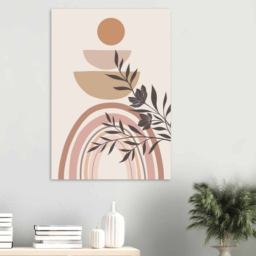 Artfulprints Poster Boho – Harmony curve   - 50x70 cm - beige