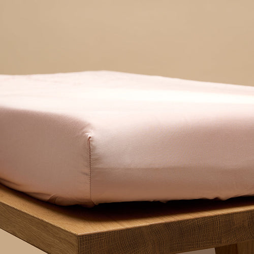 Coco & Cici - Eco Bamboe Hoeslaken Powder peach - Topper 180x210x10