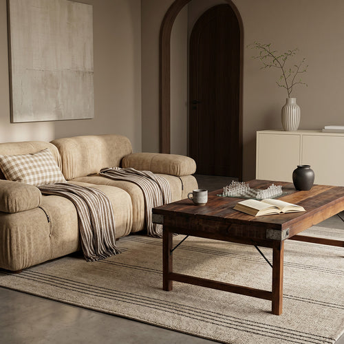 Raw Materials salontafel inklapbaar - FSC gerecycled hout - 120x75x45 cm