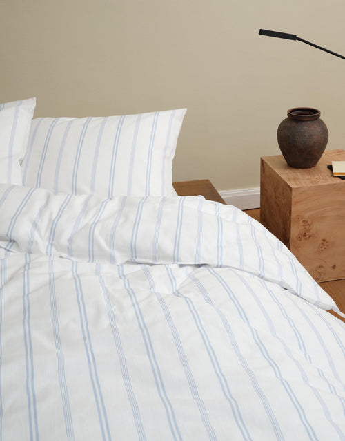 Marc O'Polo Olin dekbedovertrek - Eenpersoons – 140x200/220 cm - Calm blue