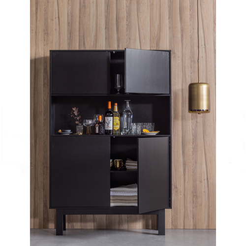 WOOOD hanglamp verticaal Safa  - Metaal/Glas - Brass - 60x20x20 - vtwonen shop